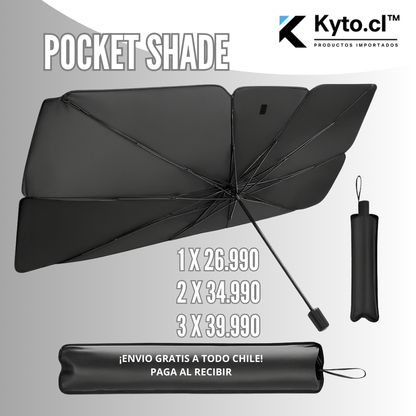 POCKET SHADE: Sombrilla para autos