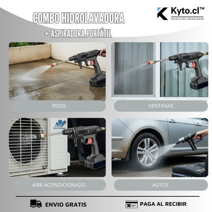COMBO IMBATIBLE : Hidrolavadora + Aspiradora portátil
