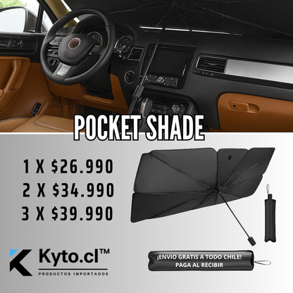 POCKET SHADE: Sombrilla para autos