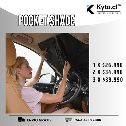 POCKET SHADE: Sombrilla para autos