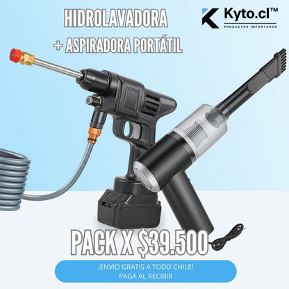 COMBO IMBATIBLE : Hidrolavadora + Aspiradora portátil