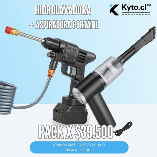 COMBO IMBATIBLE : Hidrolavadora + Aspiradora portátil